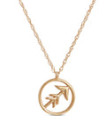 Sagittarius Zodiac Sign Pendant Necklace, 14K Yellow Gold